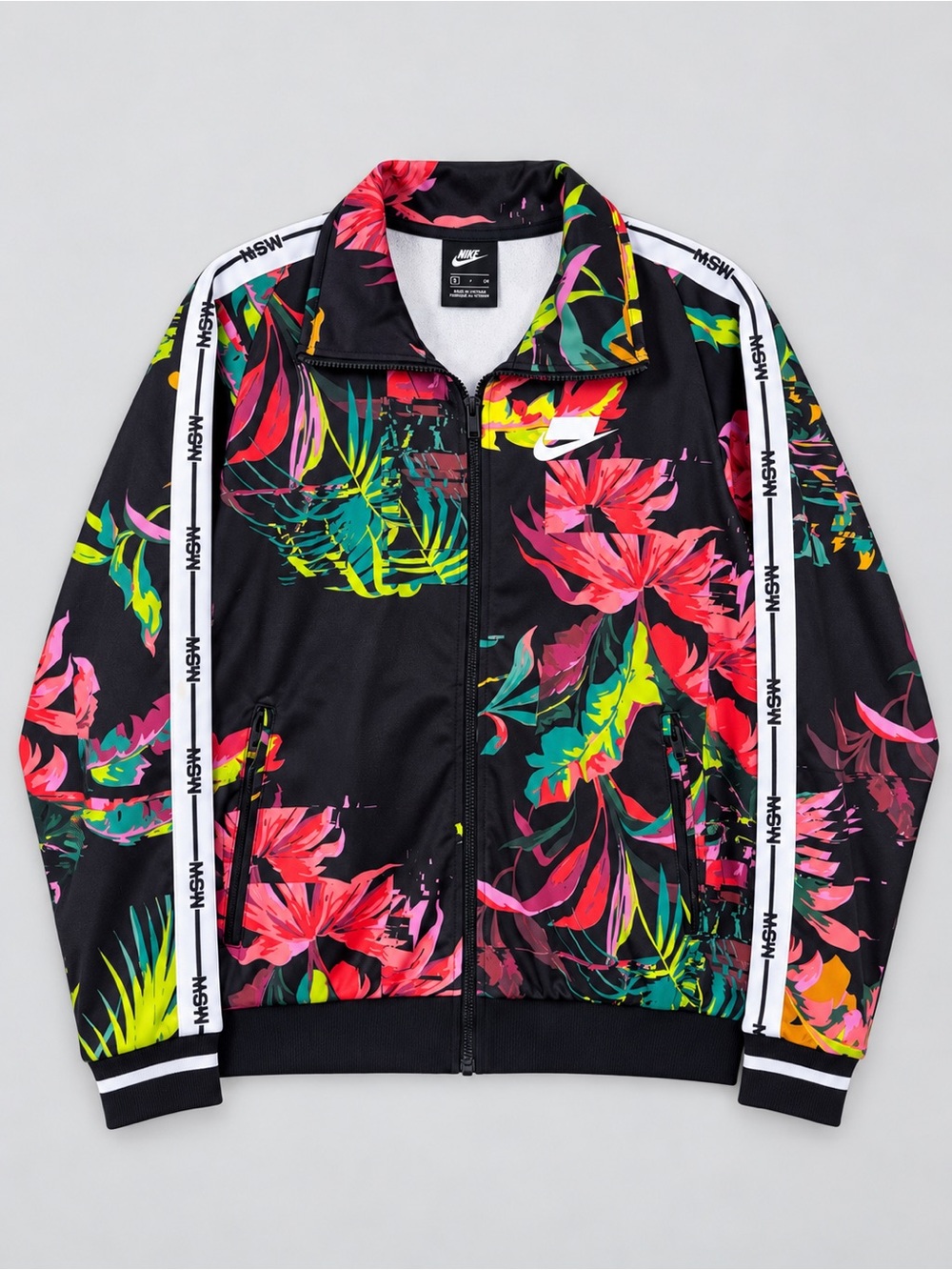 Nike Sportswear NSW Mens Floral Track Jacket Small Retro Athleisure Activewear